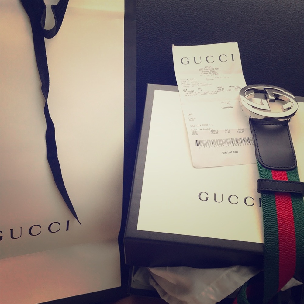 Gucci belt size 34 waist